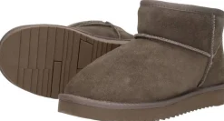 Sub55 Enkellaarsjes Plat Taupe Sale