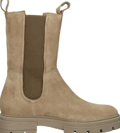 Mjus Enkellaarsjes Plat Beige Online