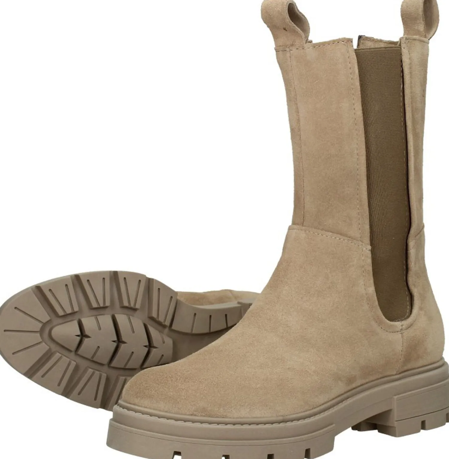 Mjus Enkellaarsjes Plat Beige Online