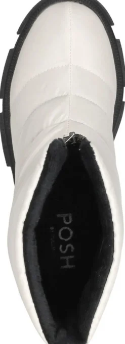 Posh By Poelman Enkellaarsjes Plat Wit Best