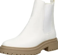 Sub55 Enkellaarsjes Plat Gebroken wit Fashion