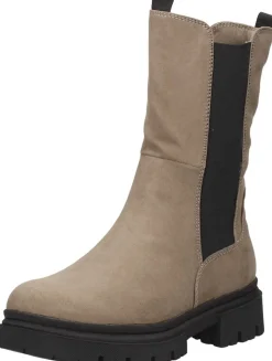 Marco Tozzi Enkellaarsjes Plat Beige Clearance