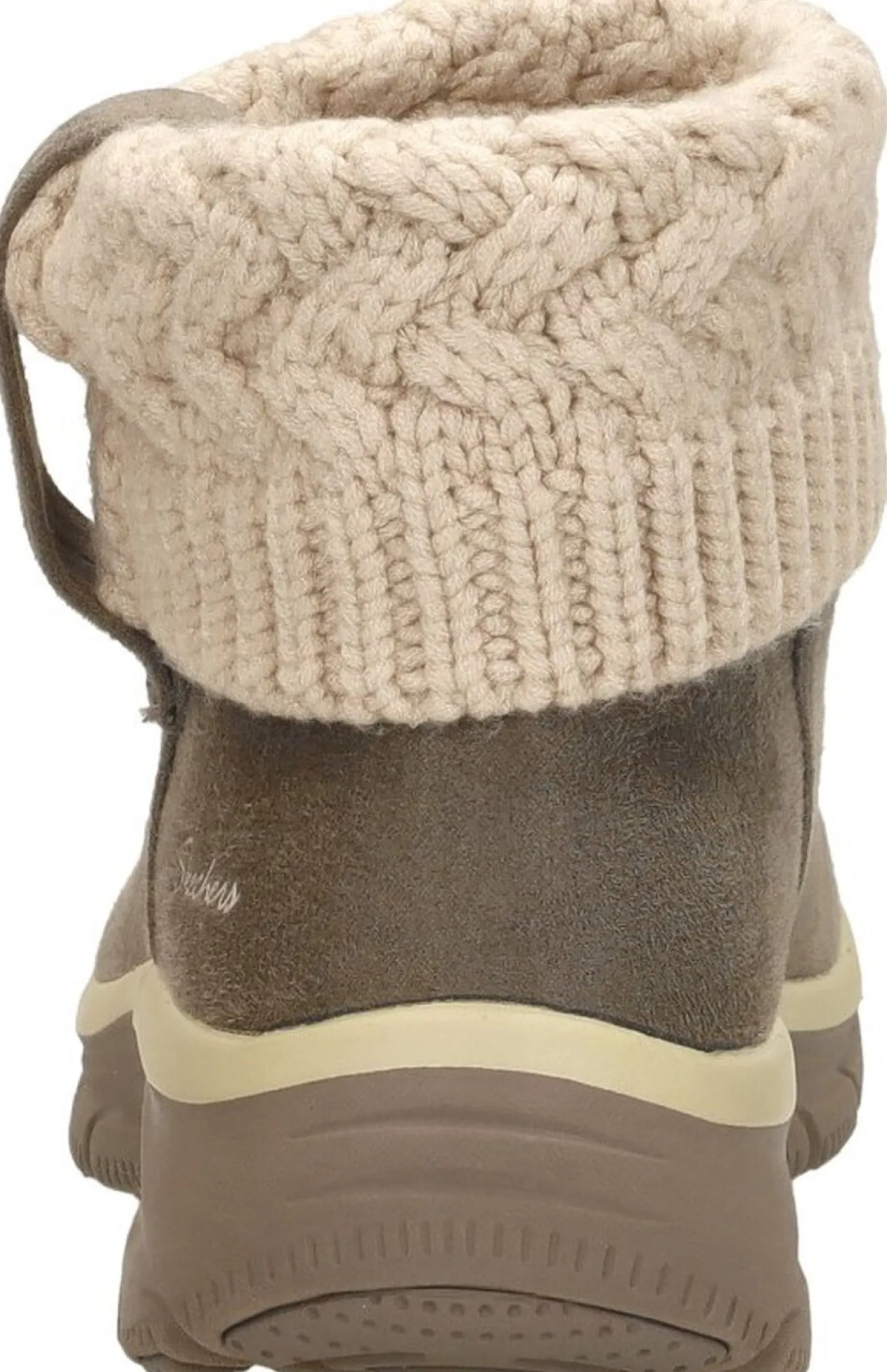 Skechers Enkellaarsjes Plat Taupe New