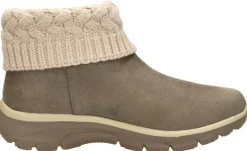 Skechers Enkellaarsjes Plat Taupe New
