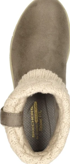 Skechers Enkellaarsjes Plat Taupe New