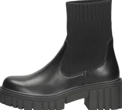 Posh By Poelman Enkellaarsjes Plat Zwart Best