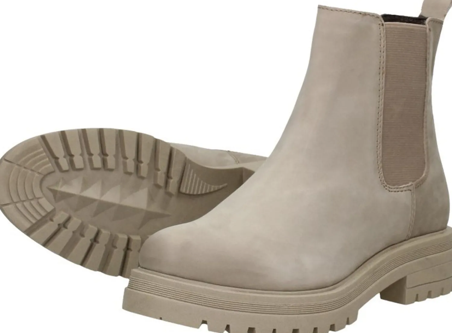 Sub55 Enkellaarsjes Plat Taupe Clearance