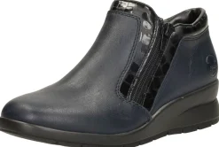 Rieker Enkellaarsjes Plat Blauw Best
