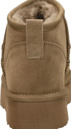 Shoecolate Enkellaarsjes Plat Taupe Online