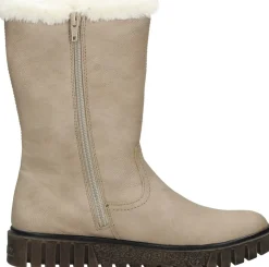 Rieker Enkellaarsjes Plat Beige Hot