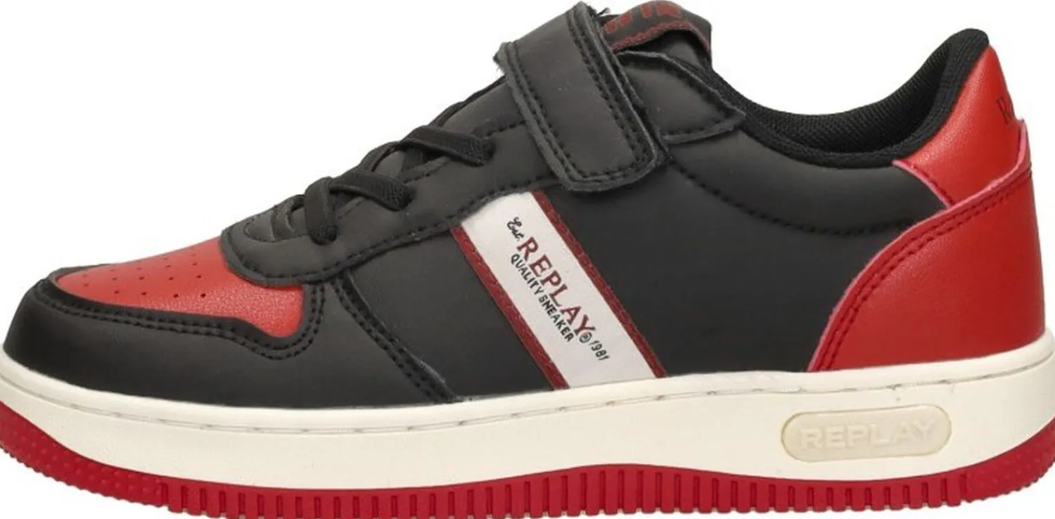 Replay Epic JR low Zwart Hot