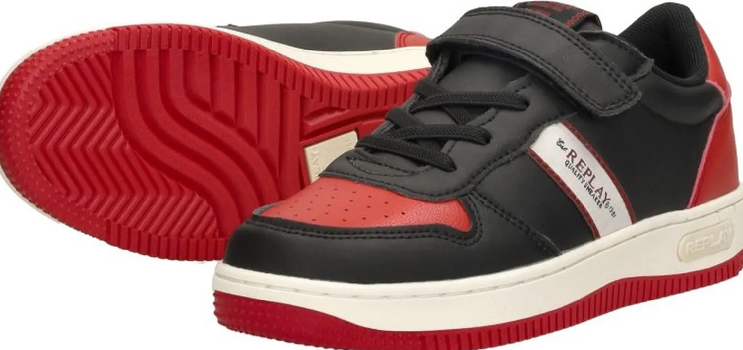 Replay Epic JR low Zwart Hot