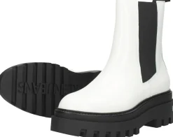 Calvin Klein Flatform Mid Chelsea Boot Wit New