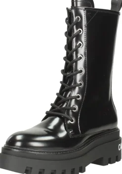 Calvin Klein Flatform Mid Lace Up Boot Zwart Discount