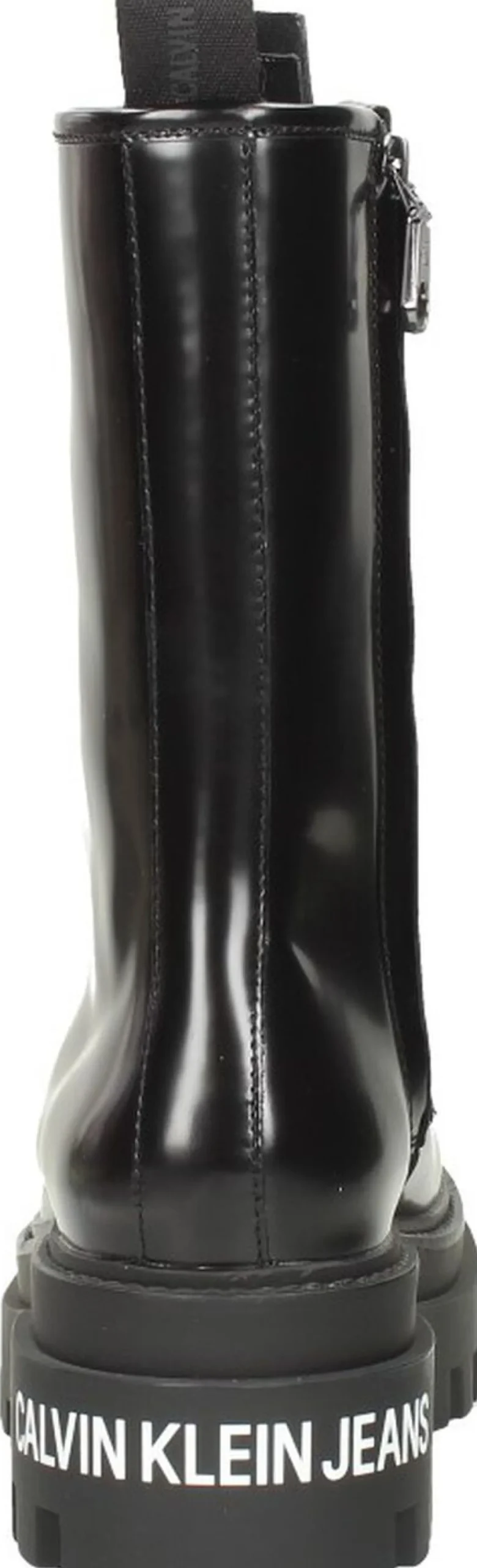 Calvin Klein Flatform Mid Lace Up Boot Zwart Discount