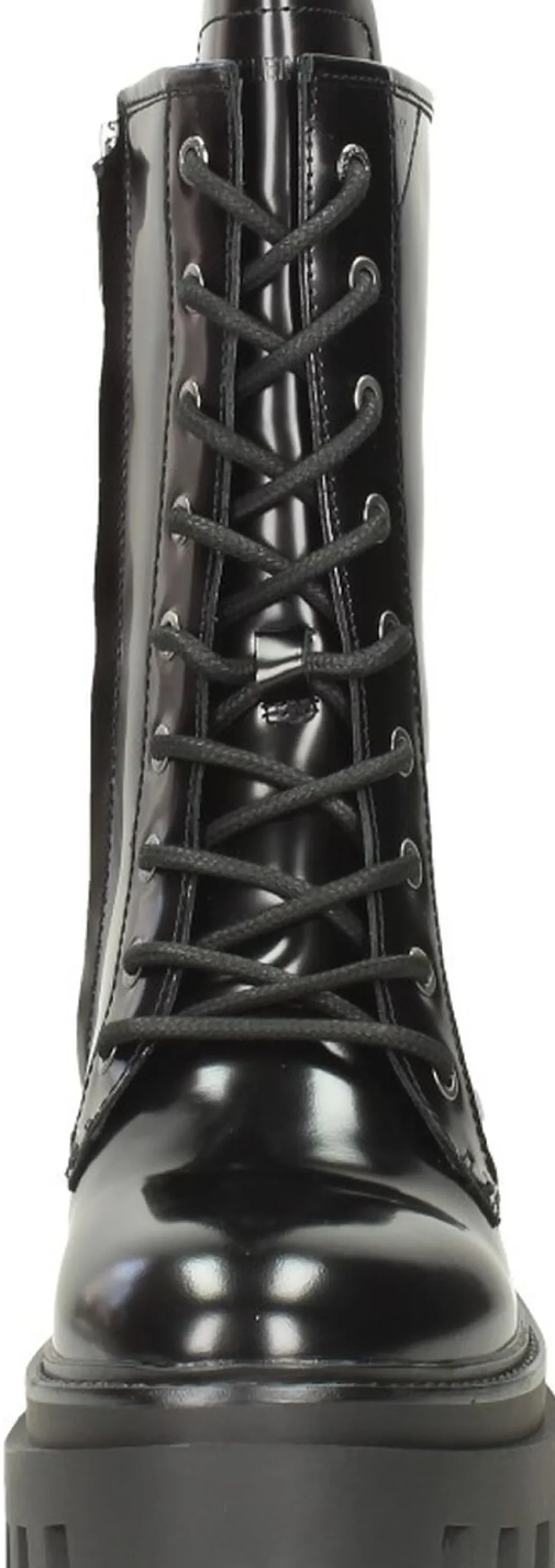Calvin Klein Flatform Mid Lace Up Boot Zwart Discount