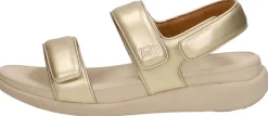 Fitflop F-Mode Go Adjustable Flatform Sandals Goudkleur Online