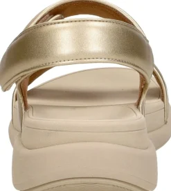 Fitflop F-Mode Go Adjustable Flatform Sandals Goudkleur Online