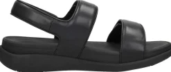 Fitflop F-Mode Go Adjustable Flatform Sandals Zwart Outlet