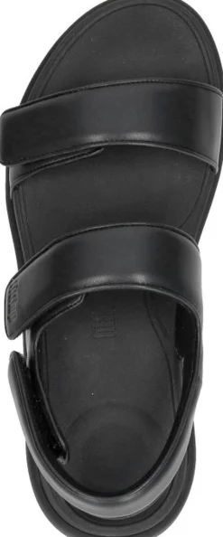 Fitflop F-Mode Go Adjustable Flatform Sandals Zwart Outlet