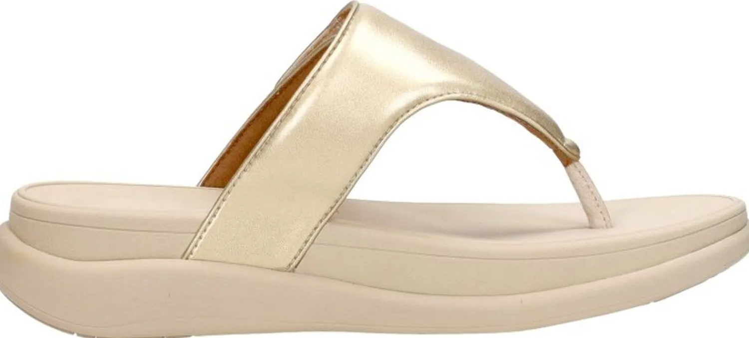 Fitflop F-Mode Go Adjustable Flatform Sandals Goudkleur Outlet