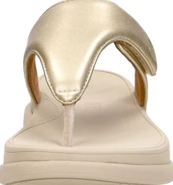 Fitflop F-Mode Go Adjustable Flatform Sandals Goudkleur Outlet