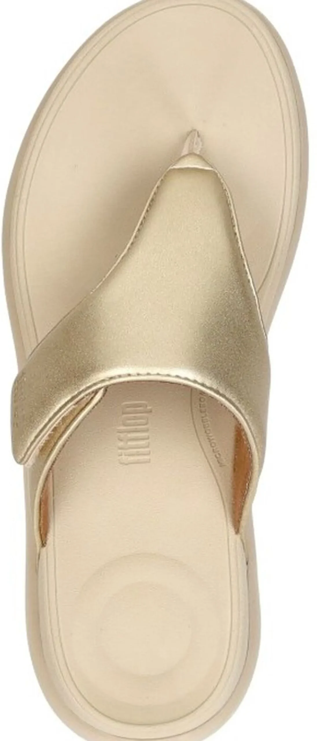 Fitflop F-Mode Go Adjustable Flatform Sandals Goudkleur Outlet