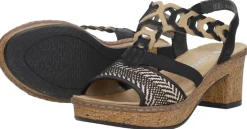Rieker Gekleed Zwart Discount