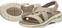 Skechers Go Walk Arch Fit Taupe Clearance