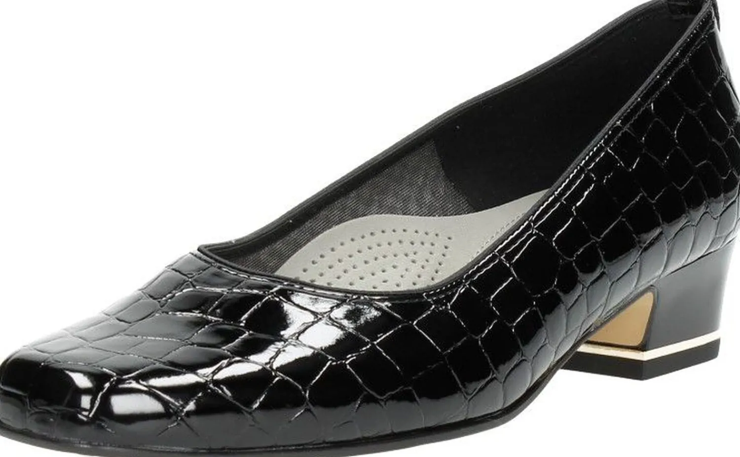 Ara Graz Cocco-Lack Zwart croco lak Hot