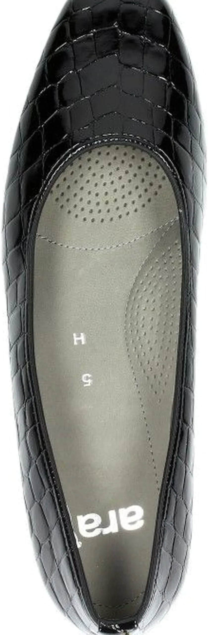 Ara Graz Cocco-Lack Zwart croco lak Hot