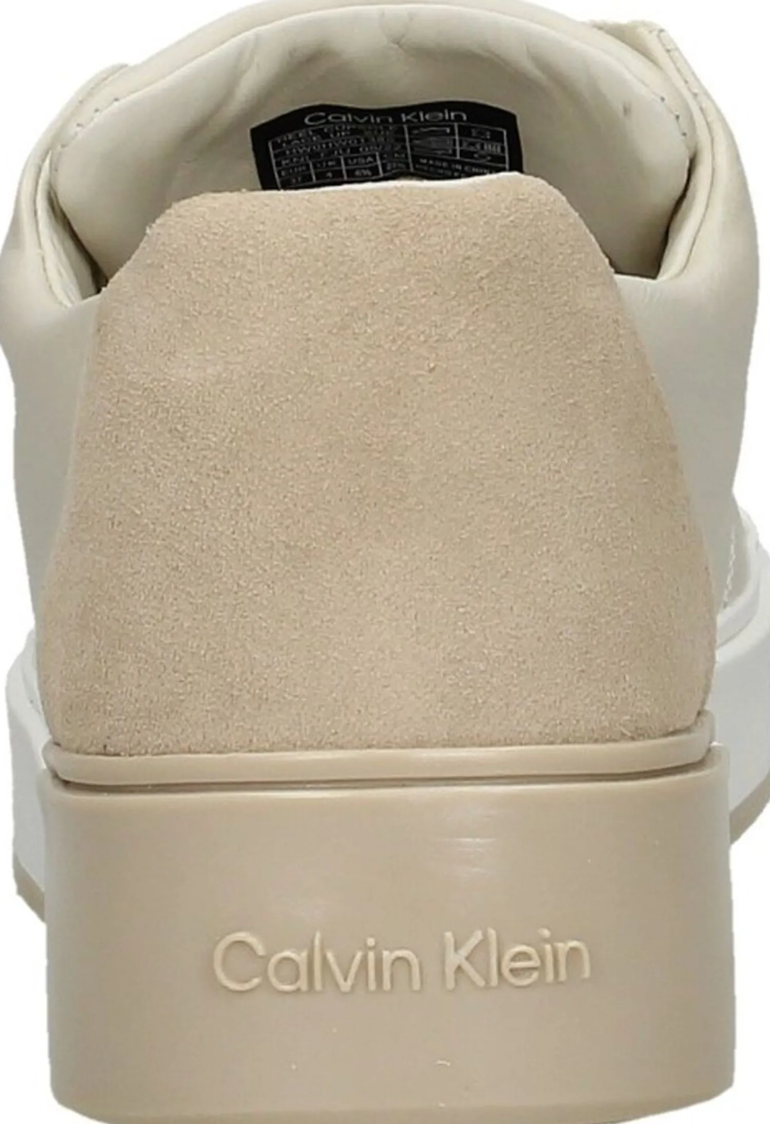 Calvin Klein Heel Cupsole Lace Up Gebroken wit Discount