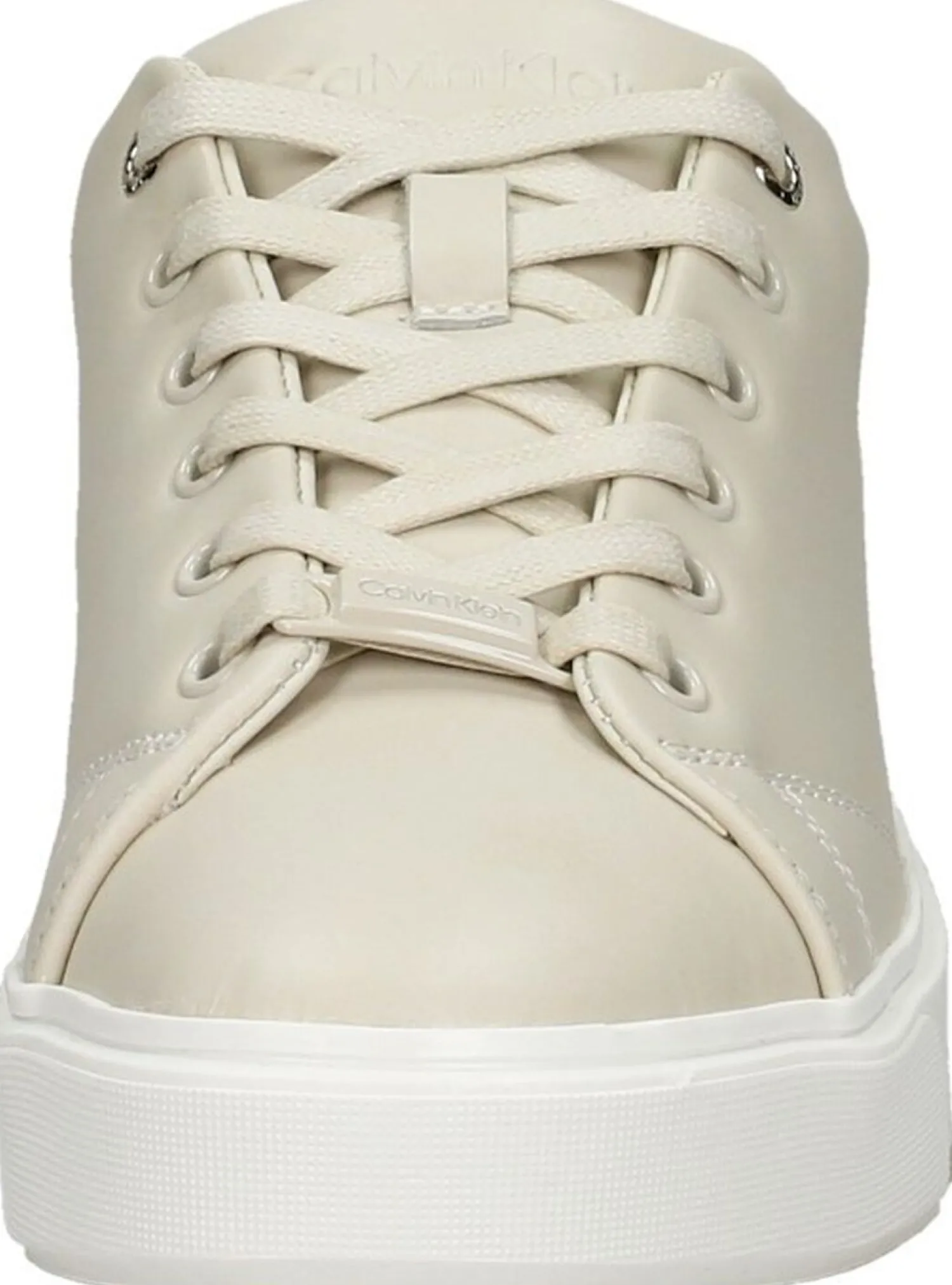 Calvin Klein Heel Cupsole Lace Up Gebroken wit Discount