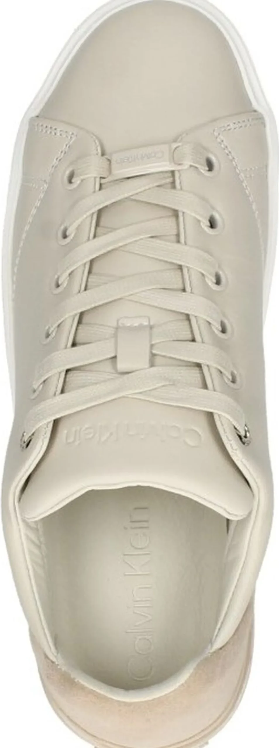 Calvin Klein Heel Cupsole Lace Up Gebroken wit Discount