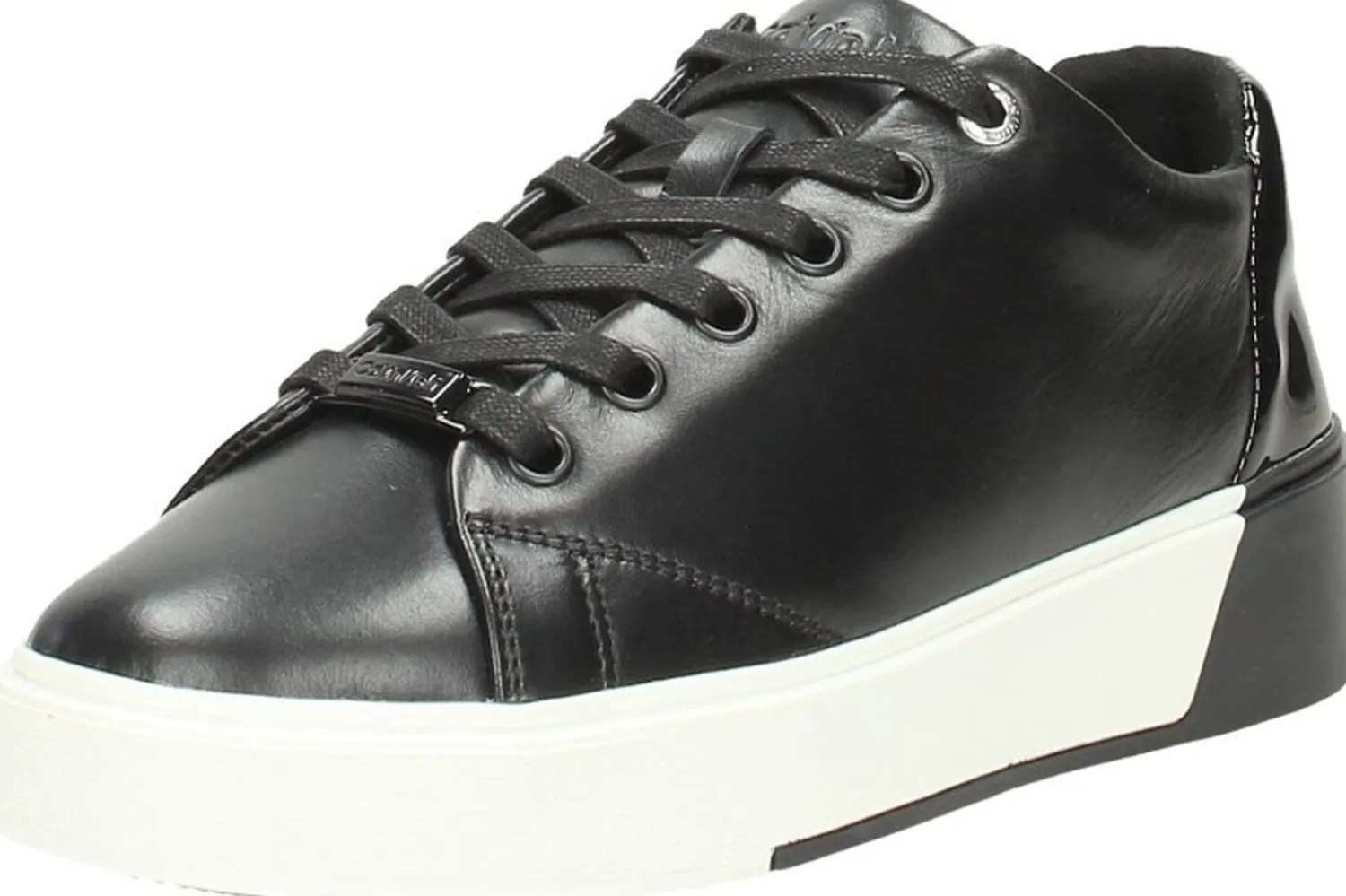 Calvin Klein Heel Cupsole Lace Up Zwart Clearance