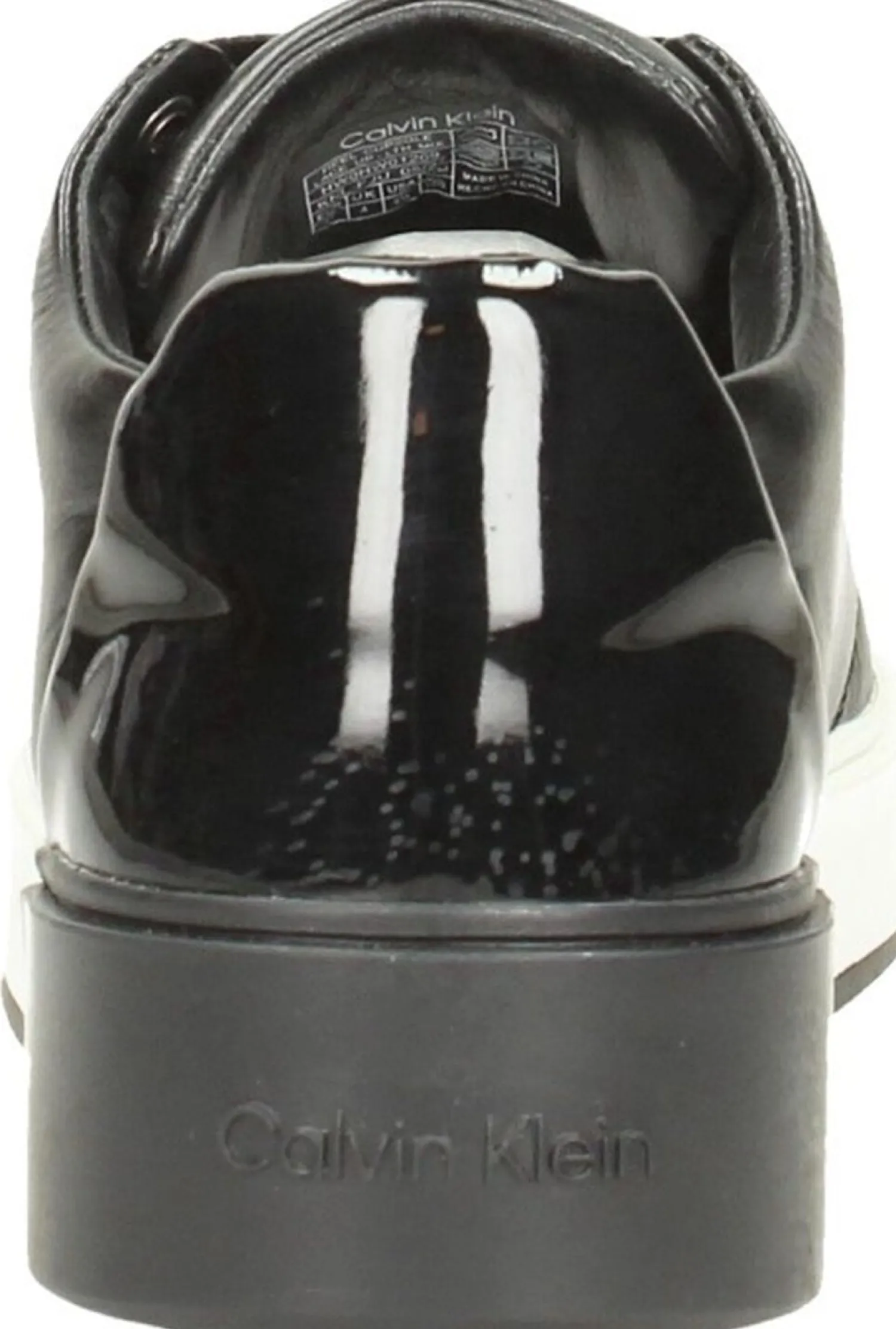 Calvin Klein Heel Cupsole Lace Up Zwart Clearance