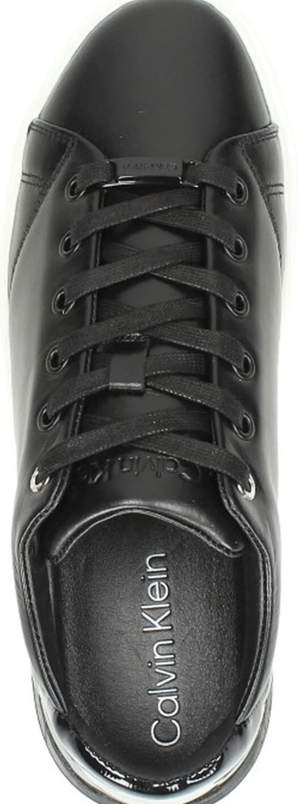 Calvin Klein Heel Cupsole Lace Up Zwart Clearance