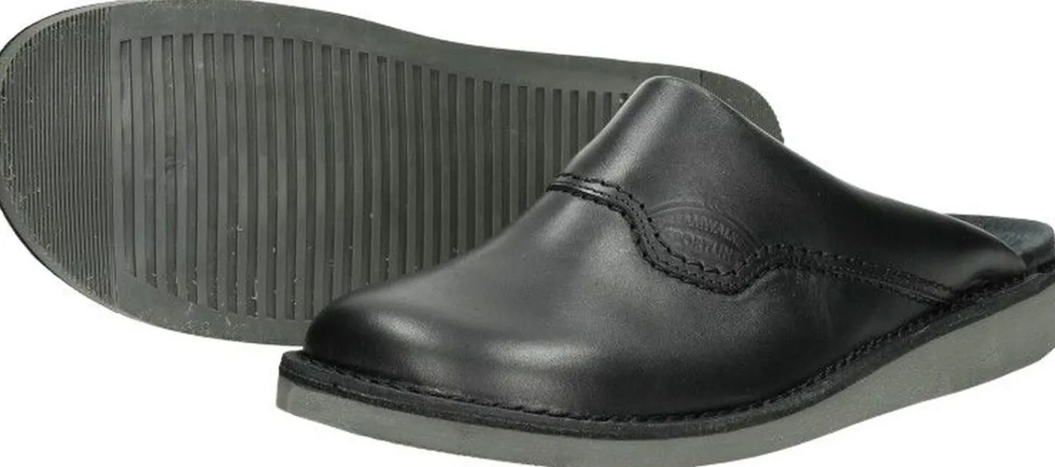 The New Shoecompany Heren muilen Zwart Hot
