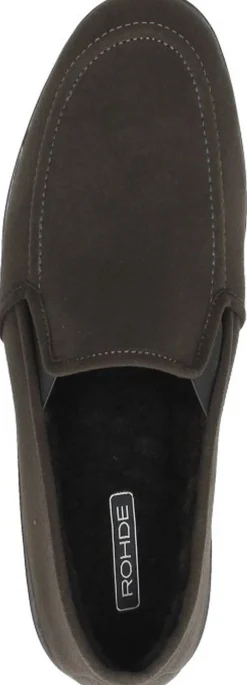 Rohde Heren pantoffels Donkerbruin Outlet
