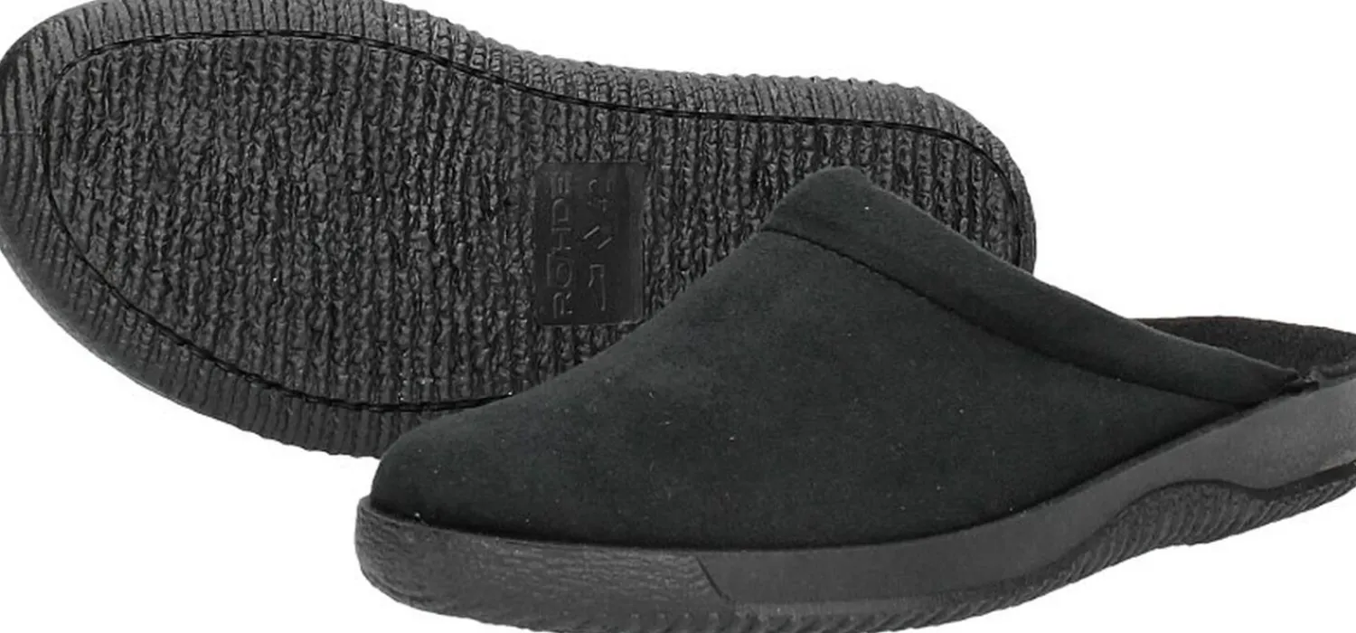 Rohde Heren pantoffels Zwart Fashion
