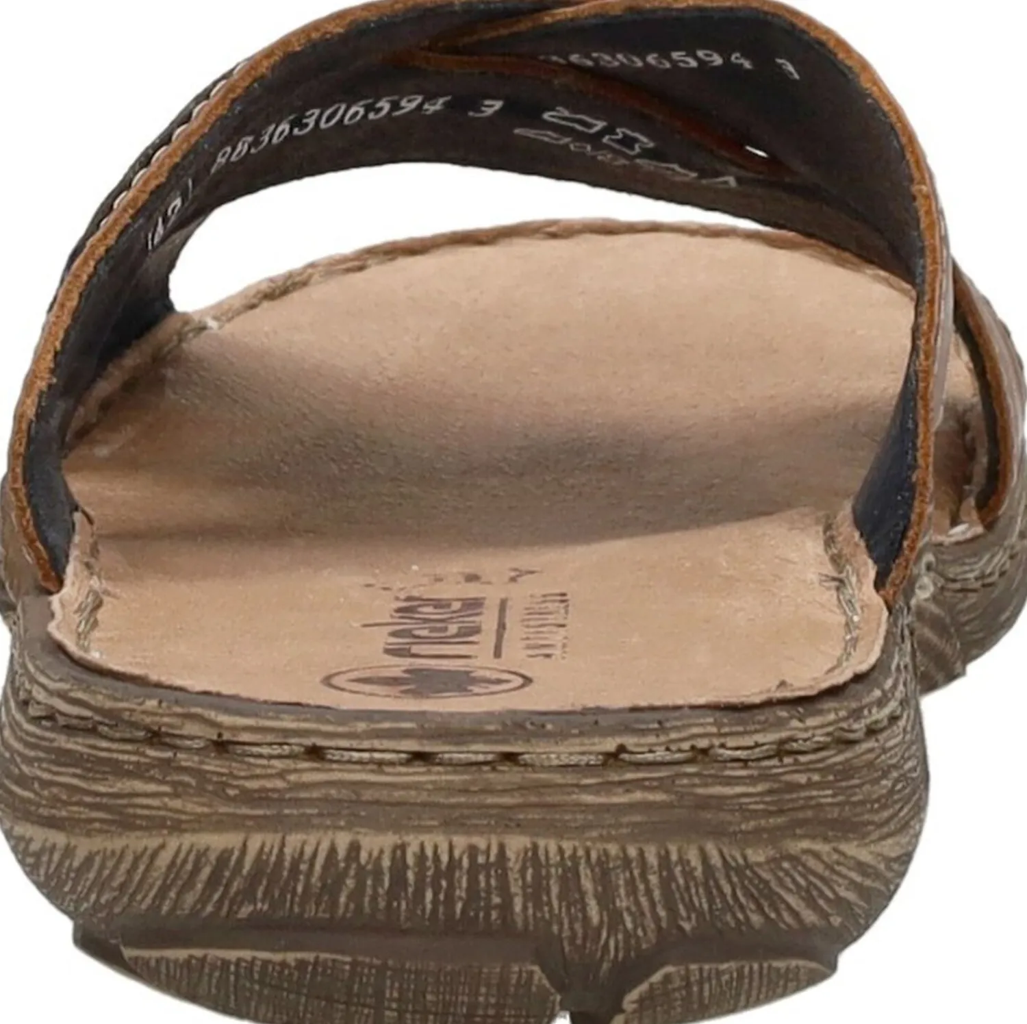 Rieker Heren slippers Cognac Best