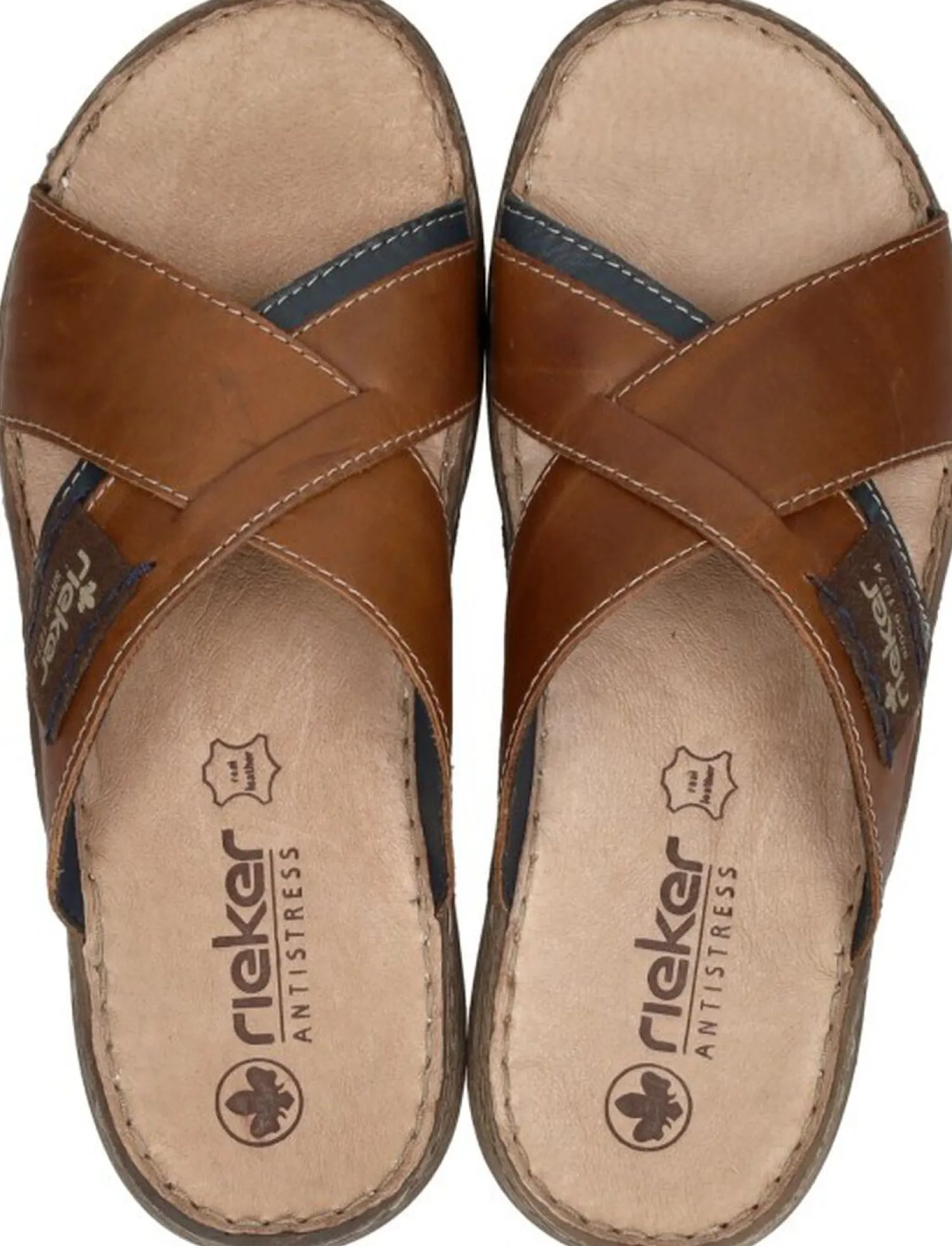 Rieker Heren slippers Cognac Best