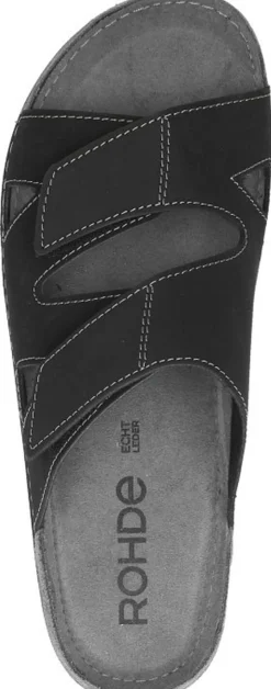 Rohde Heren slippers Zwart Hot