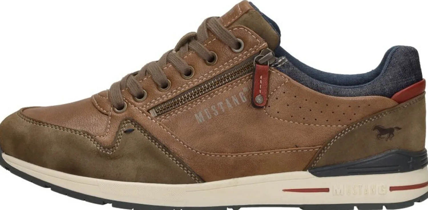 Mustang Heren sneakers Cognac Best