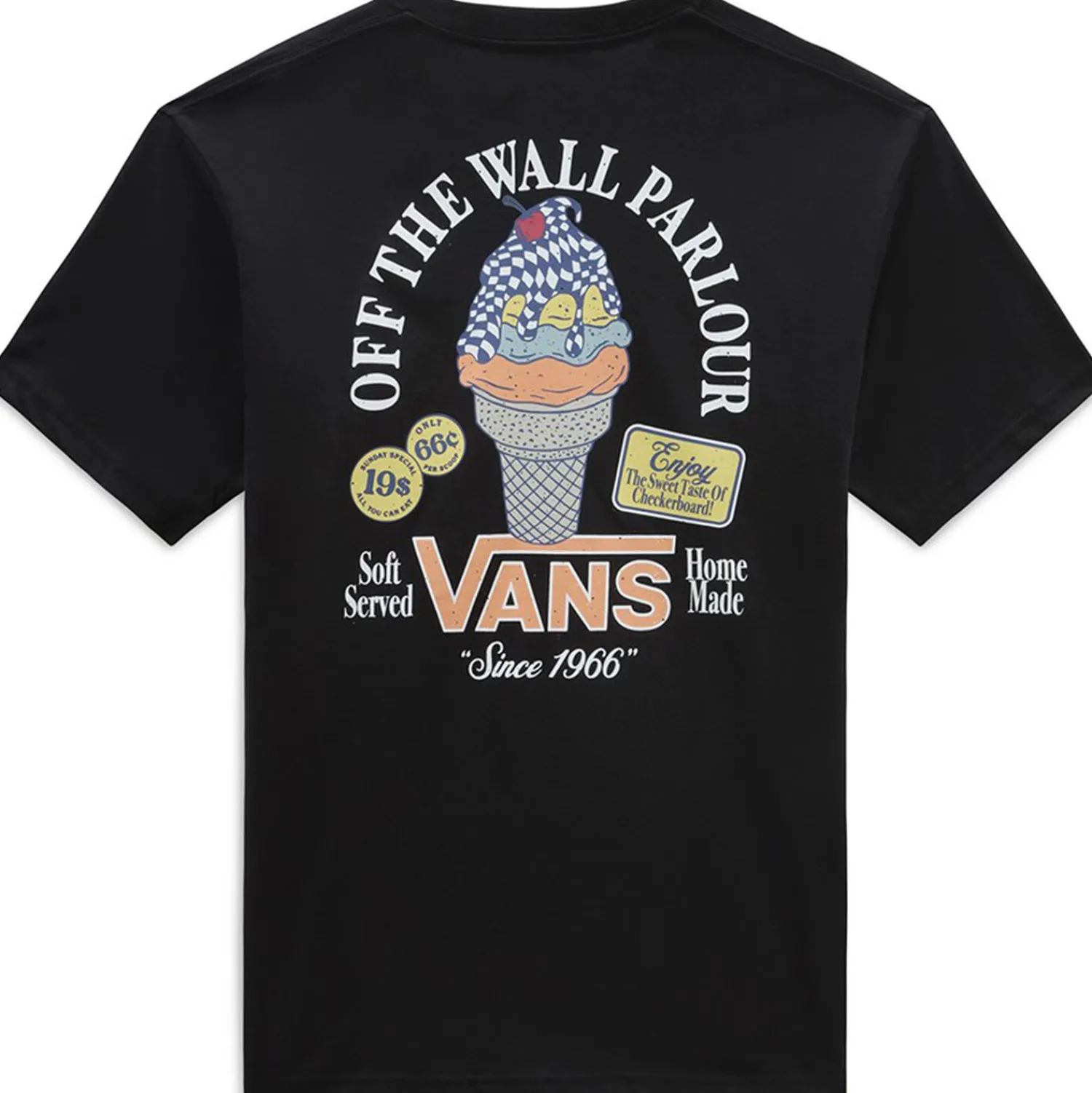 Vans Heren T-shirts Zwart Hot