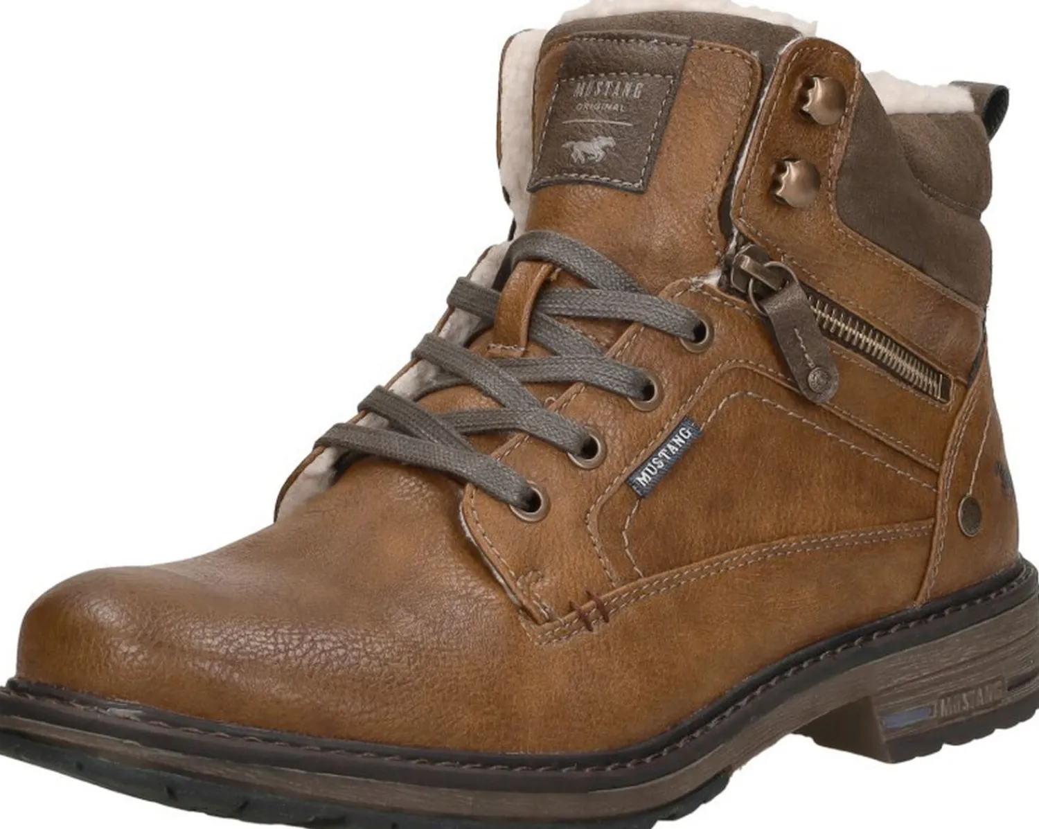Mustang Heren veterschoenen Cognac Hot