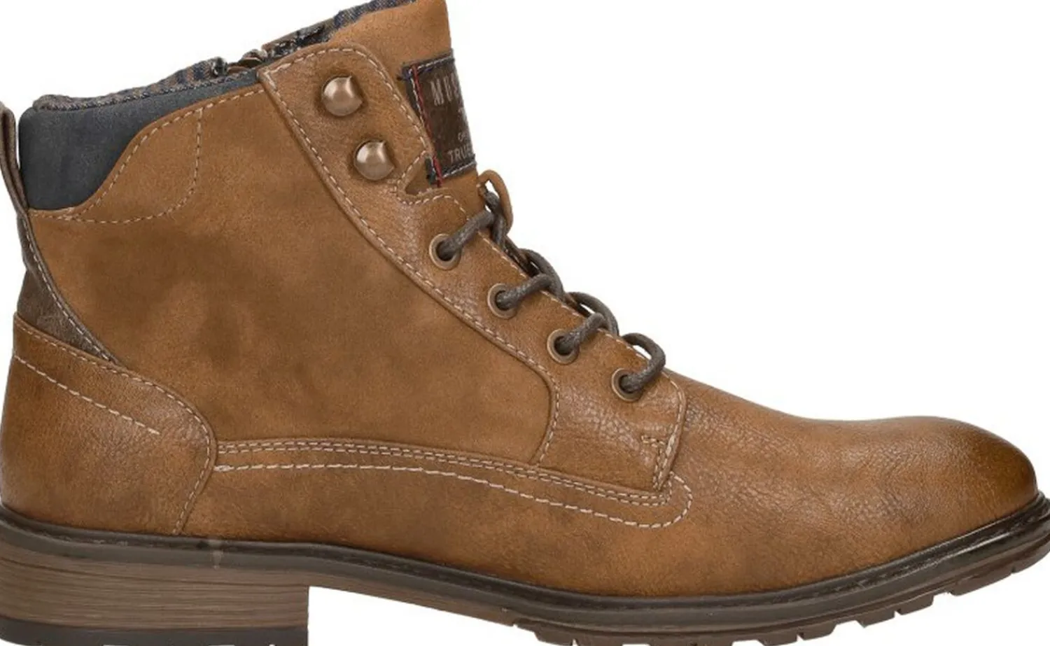 Mustang Heren veterschoenen Cognac Online