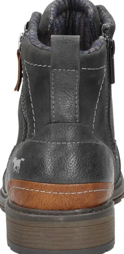 Mustang Heren veterschoenen Donkergrijs Discount