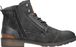 Mustang Heren veterschoenen Donkergrijs Discount