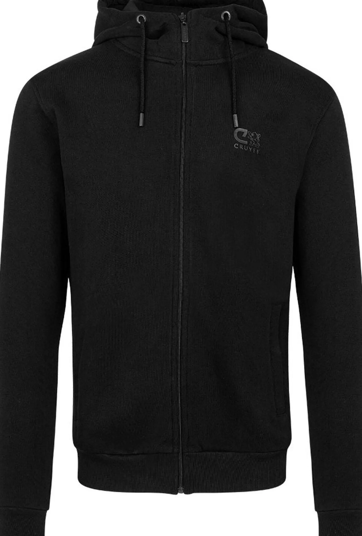 Cruyff Hernandez Zip thru Hood Zwart Clearance